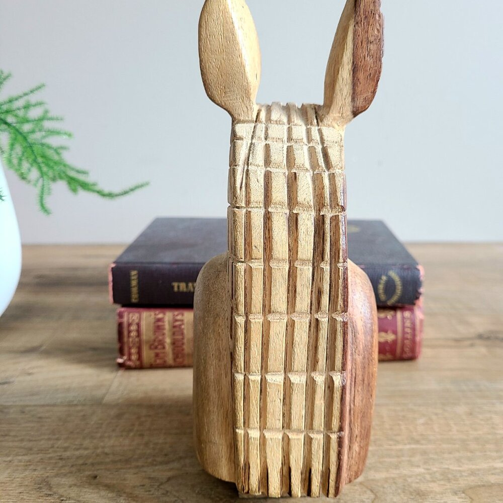 Anubis bust wooden hand carved figuring. Egyptian mythology. Home decor.8 1.4'' - Picture 9 of 9